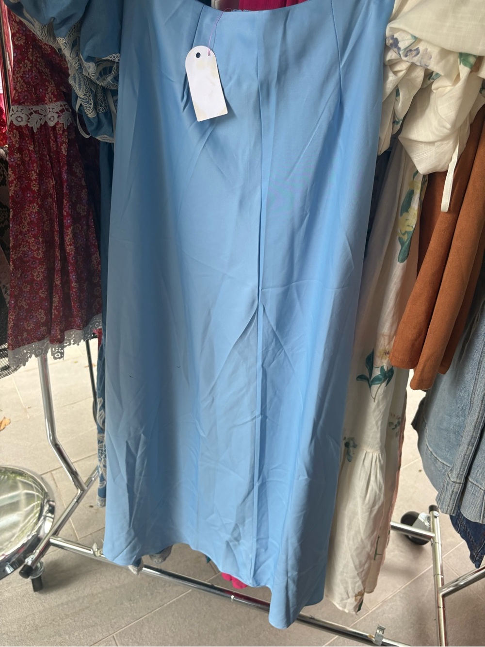 NWT Miss Sparkling Light Blue Women's Maxi Skirt. Available in S, L, XL.